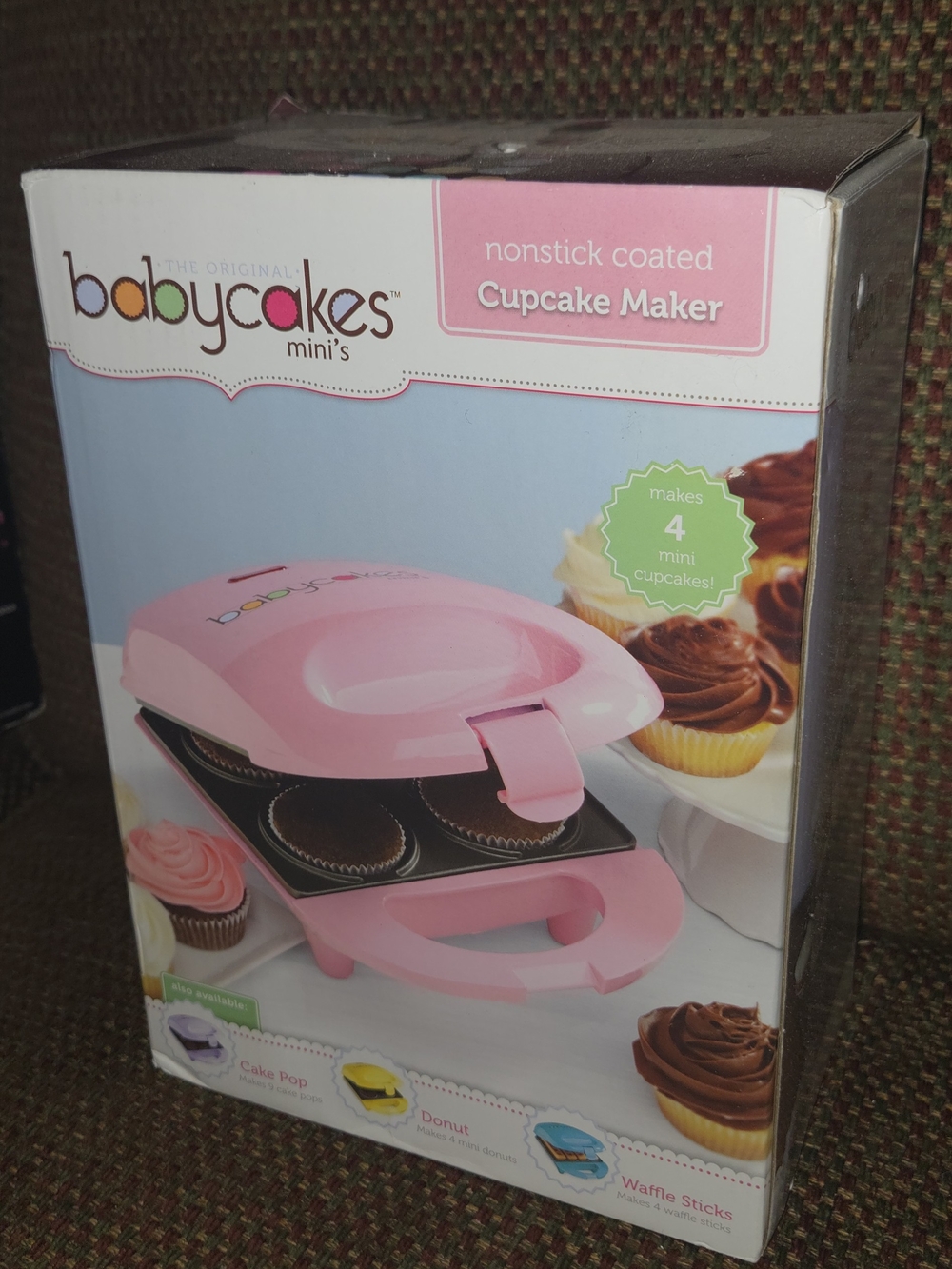 Pink Nonstick Mini Cupcake Maker